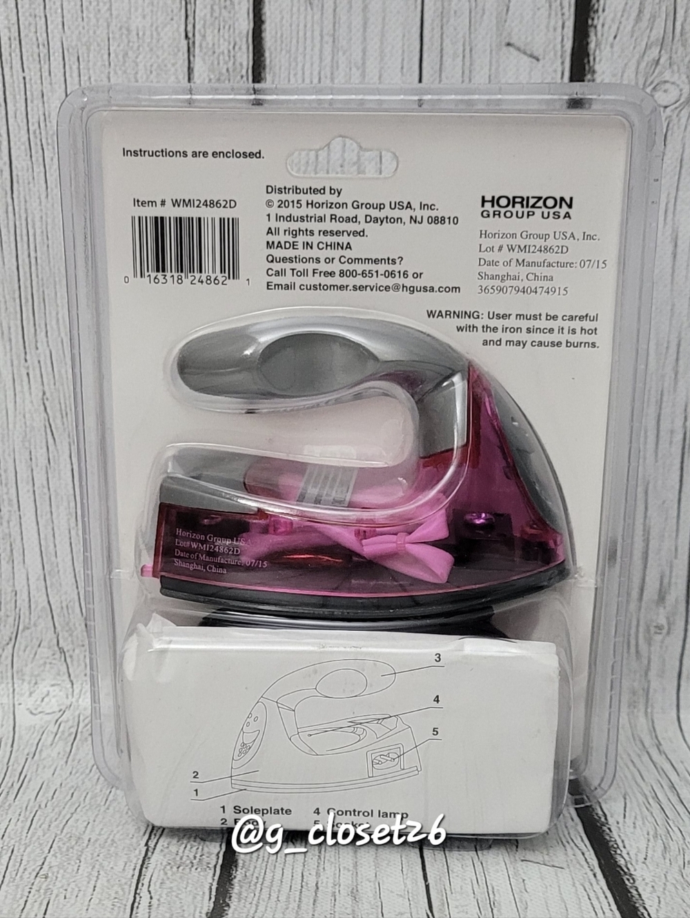 Create Out Loud Mini Fashion Iron - Pink/Grey - Picture 2 of 5